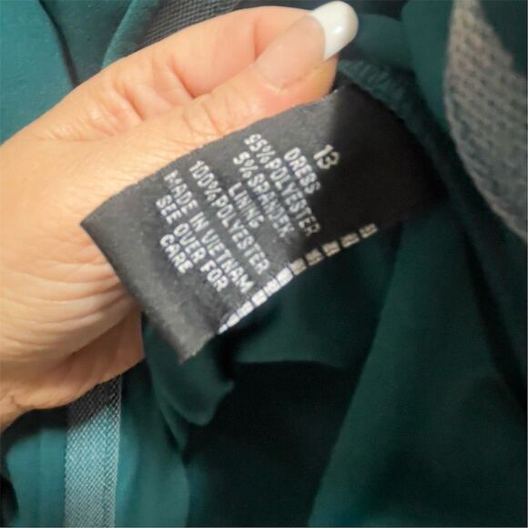 Girls Night Emerald Green Fit & Flare Party Dress By & By size 13 - Picture 3 of 11